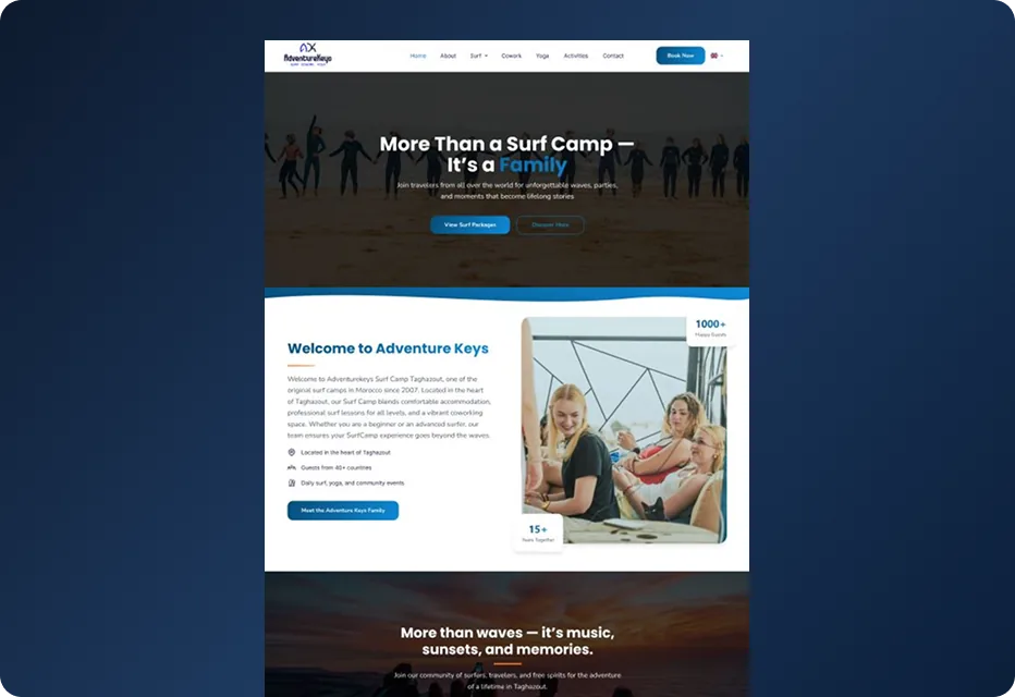 Adventure Keys website